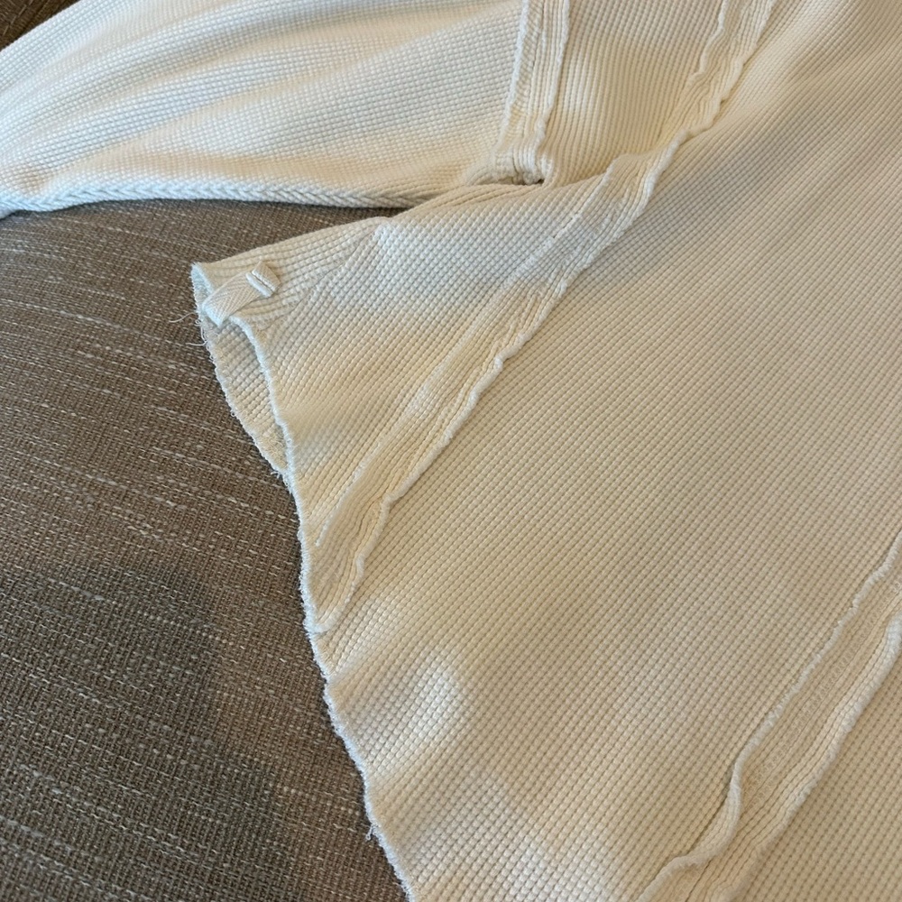 Free People Cream Ribbed Pullover - Picture 10 of 10